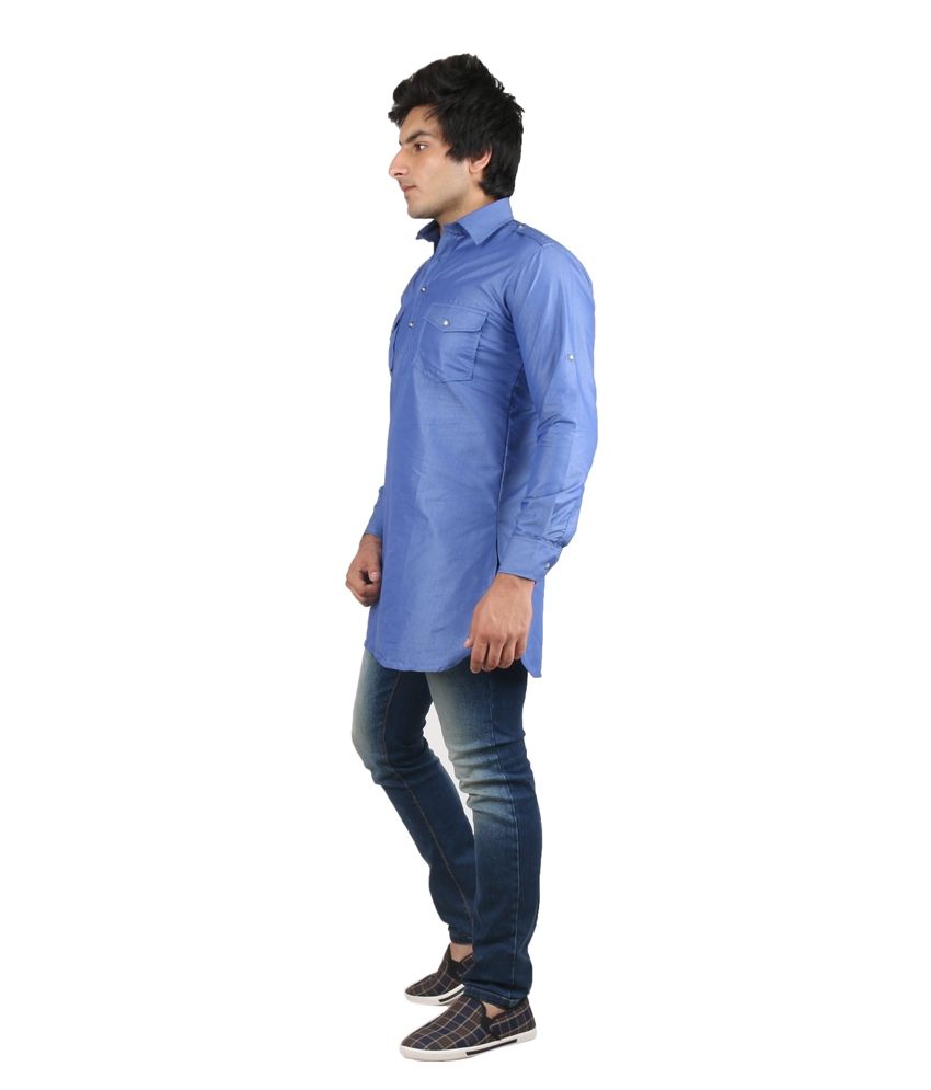 blue kurta matching pant