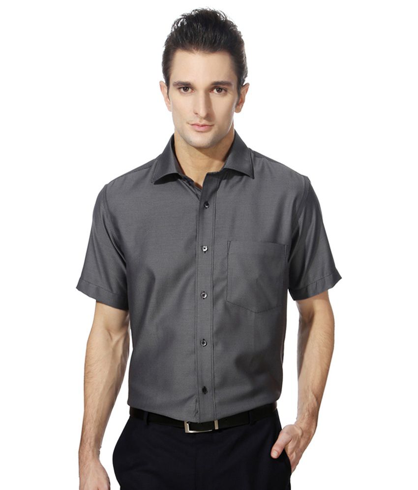 Van Heusen Grey Half Sleeve Shirt - Buy 