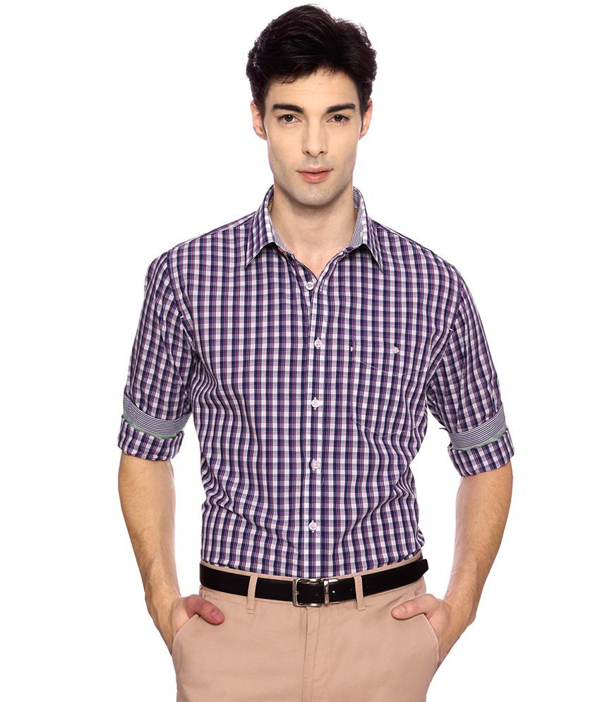 van heusen checked shirts