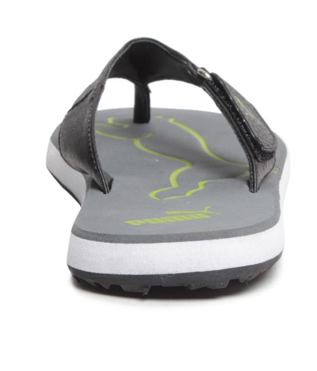 puma breeze grey slippers