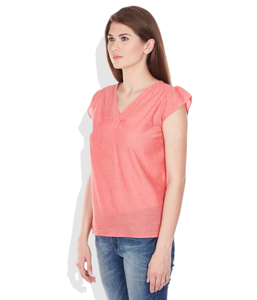 Vero Moda Red Cotton Top - Buy Vero Moda Red Cotton Top Online at Best Prices in India on Snapdeal