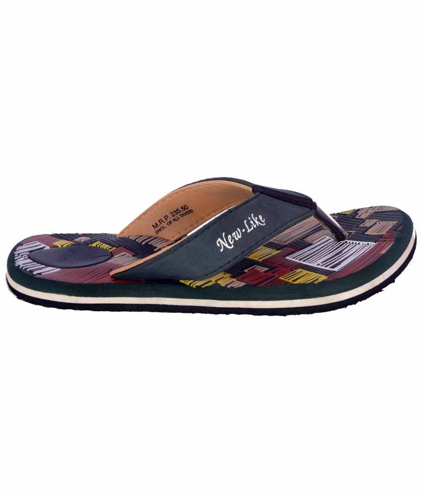 Ramzy Multicoloured Daily Wear Slippers For Men Price in India Buy Ramzy Multicoloured Daily