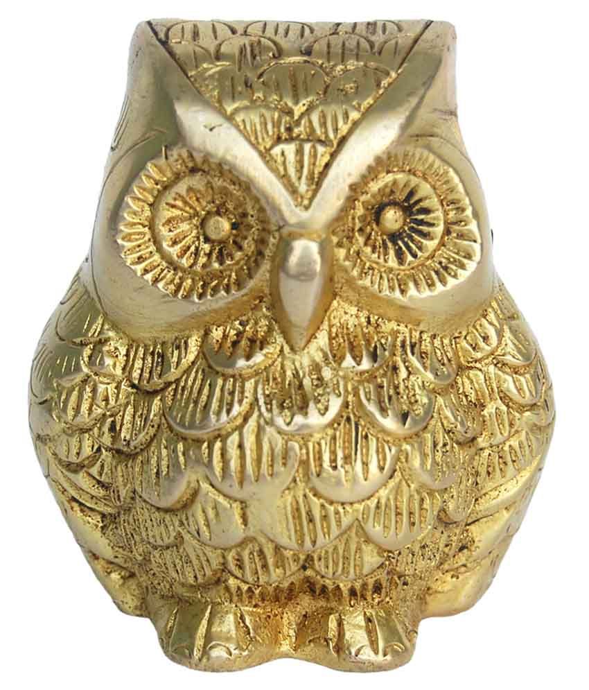 Aakrati Textured Brass Owl Buy Aakrati Textured Brass Owl at Best