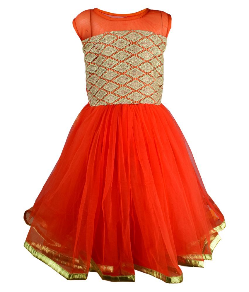 orange frocks