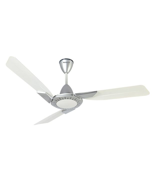 Havells 1200 Spiro Ceiling Fan Pearl White Silver