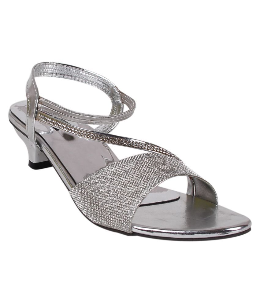 Classy Feet Silver Kitten Heels Price in India Buy Classy Feet Silver