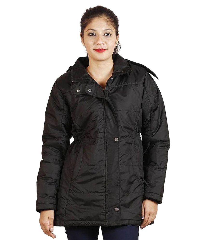 Download Buy Hiver Women's Hooded Winter Nylon Jacket - Black ...