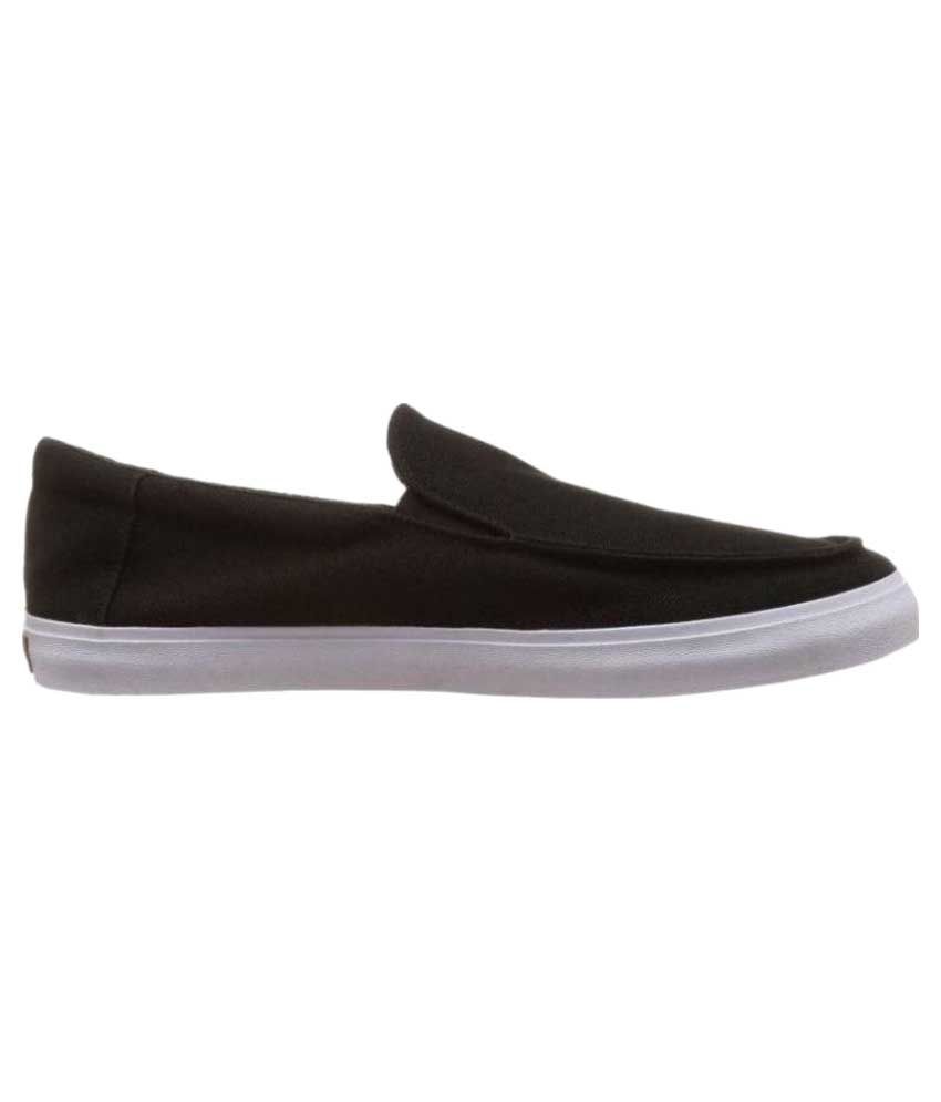 vans black loafers
