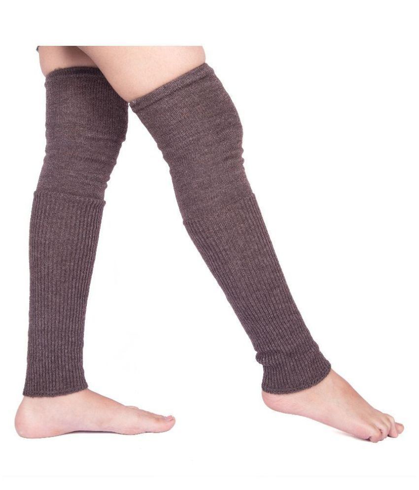 Hiver Brown Pure Woollen for Winter Leg Warmer Buy Online at Low Price