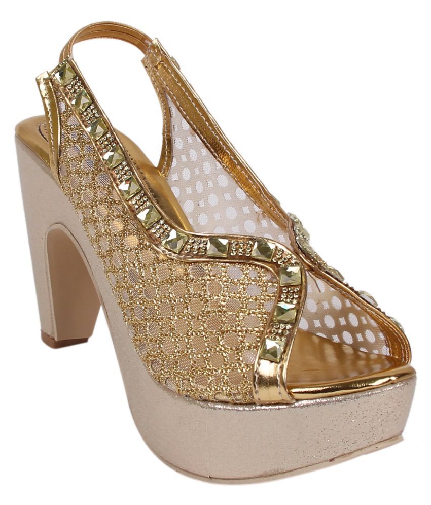 gold classy heels