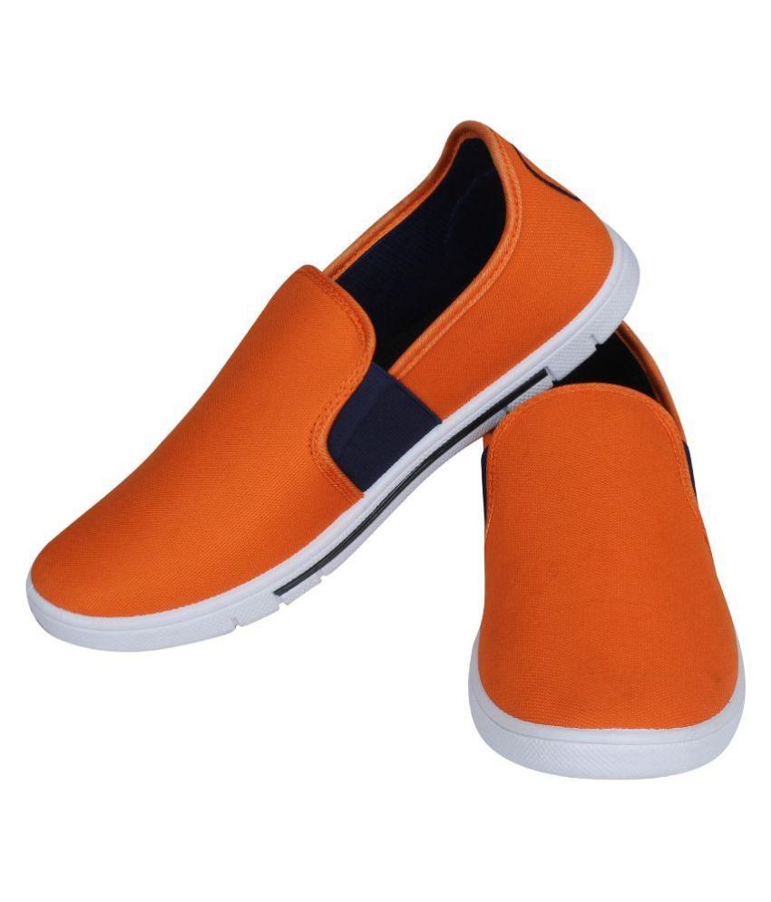 Clymb Orange Slip-on Shoes - Buy Clymb Orange Slip-on Shoes Online at ...