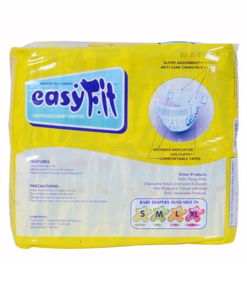 Easyfit White Baby Diapers Pack of 3 Buy Easyfit White Baby Diapers