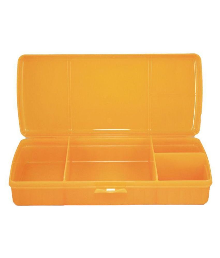 Tupperware Orange Virgin Plastic Lunch Box: Buy Online at Best Price in ...