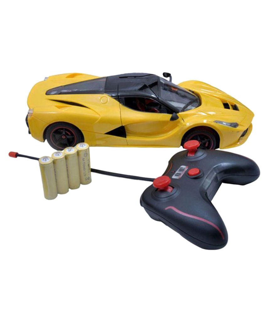 yellow rc car