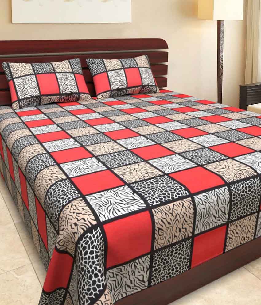 Kingsway Double Cotton MultiColour Cartoons Bed Sheet Buy Kingsway