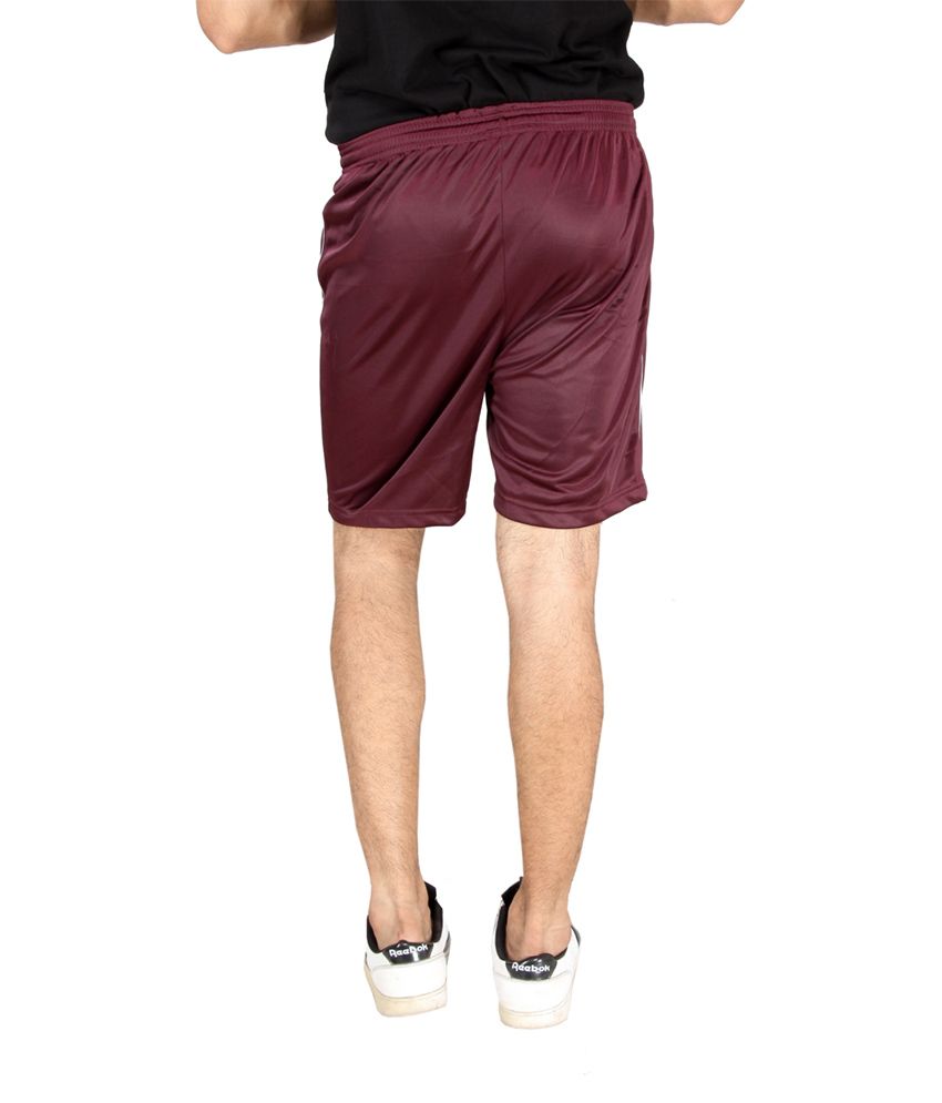 maroon sweat shorts