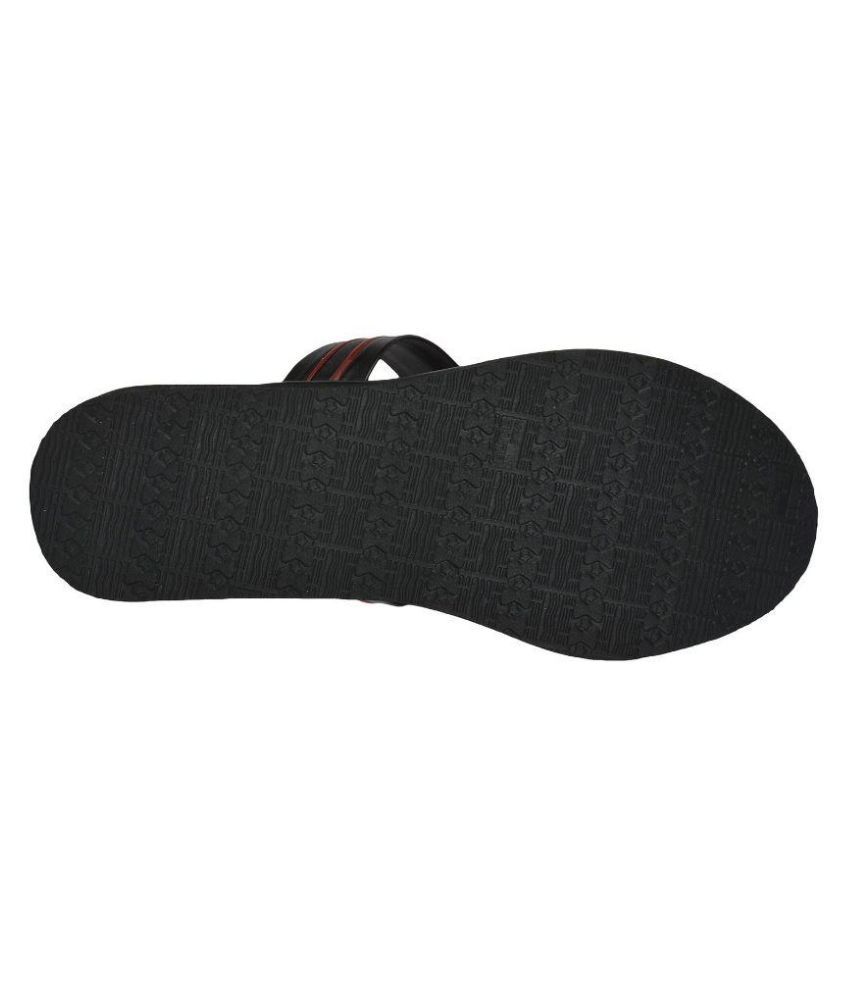 Shadow Black Slippers Price in India- Buy Shadow Black Slippers Online
