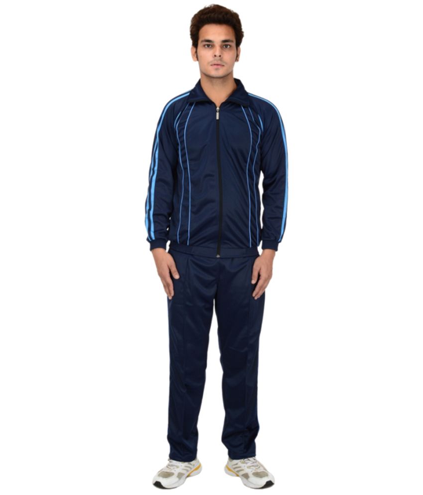 navy cotton tracksuit bottoms