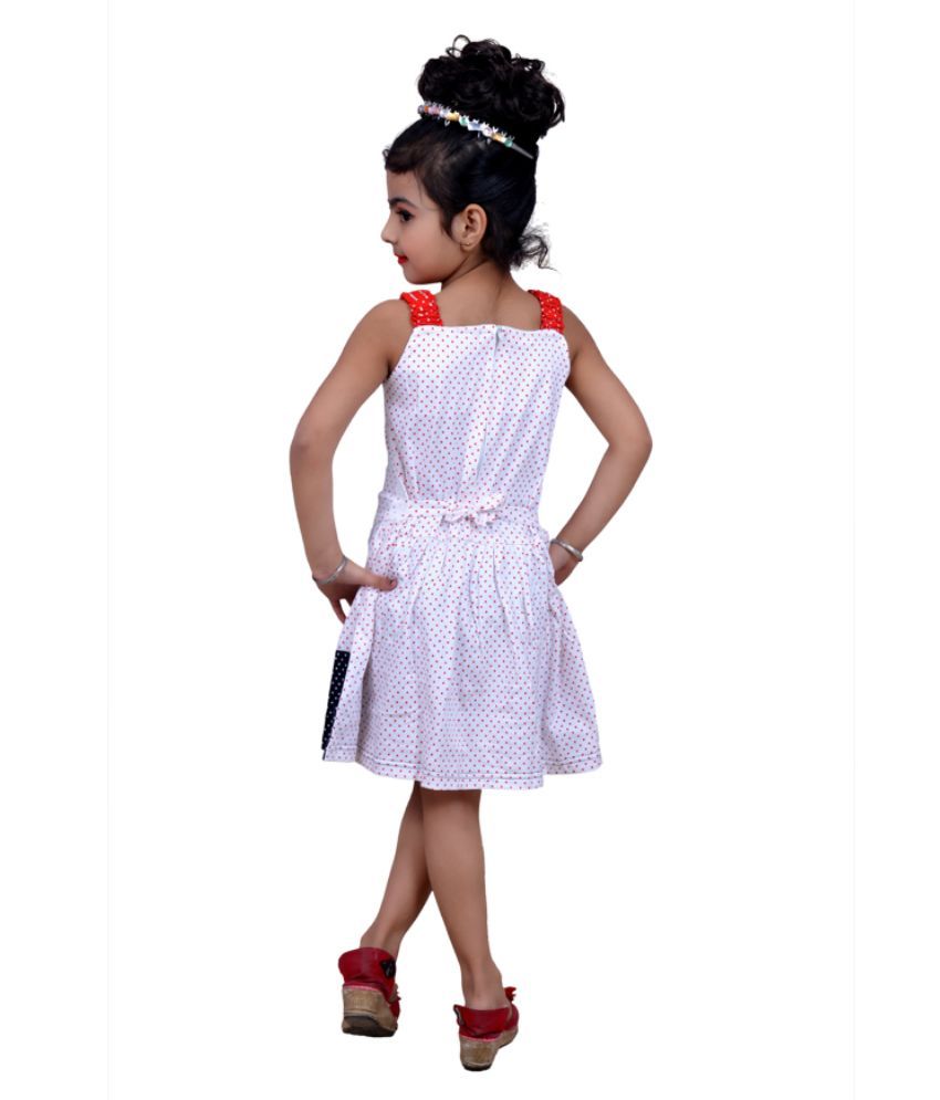 white cotton frock design