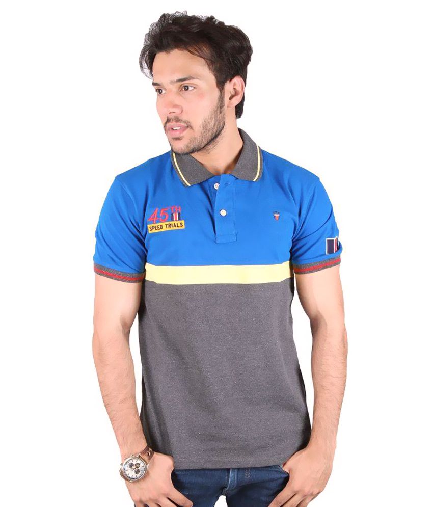 Louis Philippe Blue Polo T Shirts - Buy Louis Philippe Blue Polo T Shirts Online at Low Price ...