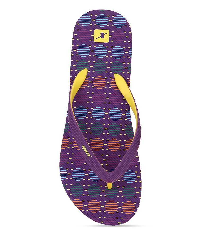 purple platform flip flops