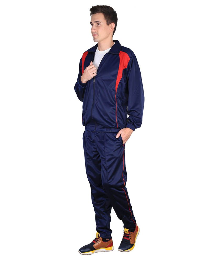 navy cotton tracksuit bottoms