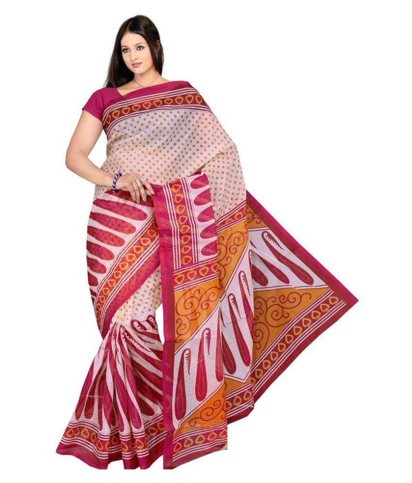 Glamorous Lady Multicoloured Cotton Saree - Buy Glamorous Lady