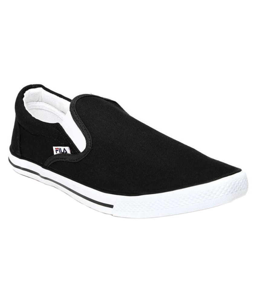 Fila Black Slip-on Shoes - Buy Fila 