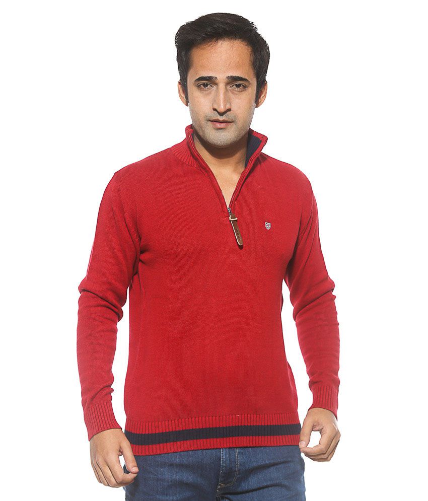Desaparecido Florecer cruzar Pepe Jeans Red High-Neck Sweater - Buy Pepe Jeans Red High-Neck Sweater  Online at Best Prices in India on Snapdeal