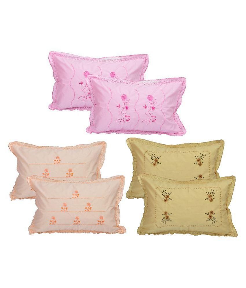     			RJ Products Multicolour Cotton Pillow Cover - Set of 6