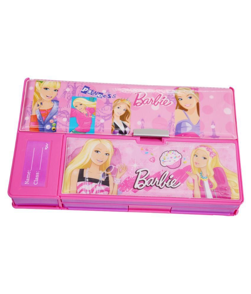     			Jumbo Pink Barbie Pencil Box
