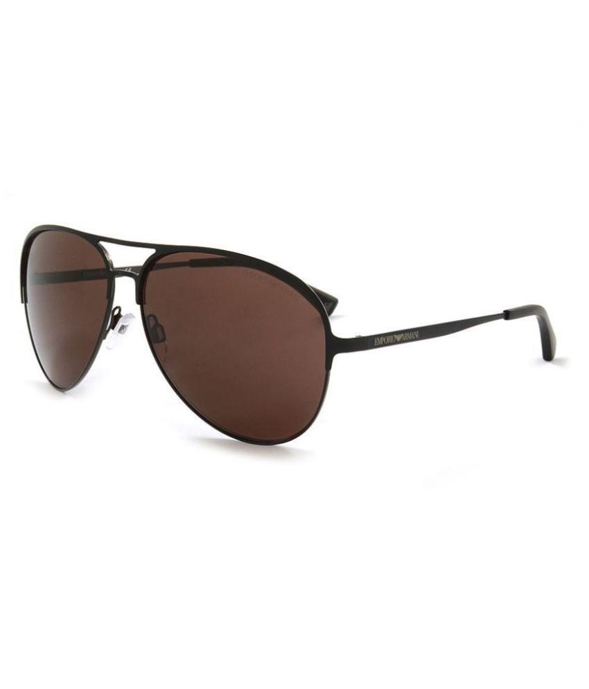 Emporio Armani - Brown Pilot Sunglasses ( ea-2032-3127-73 ) - Buy Emporio  Armani - Brown Pilot Sunglasses ( ea-2032-3127-73 ) Online at Low Price -  Snapdeal