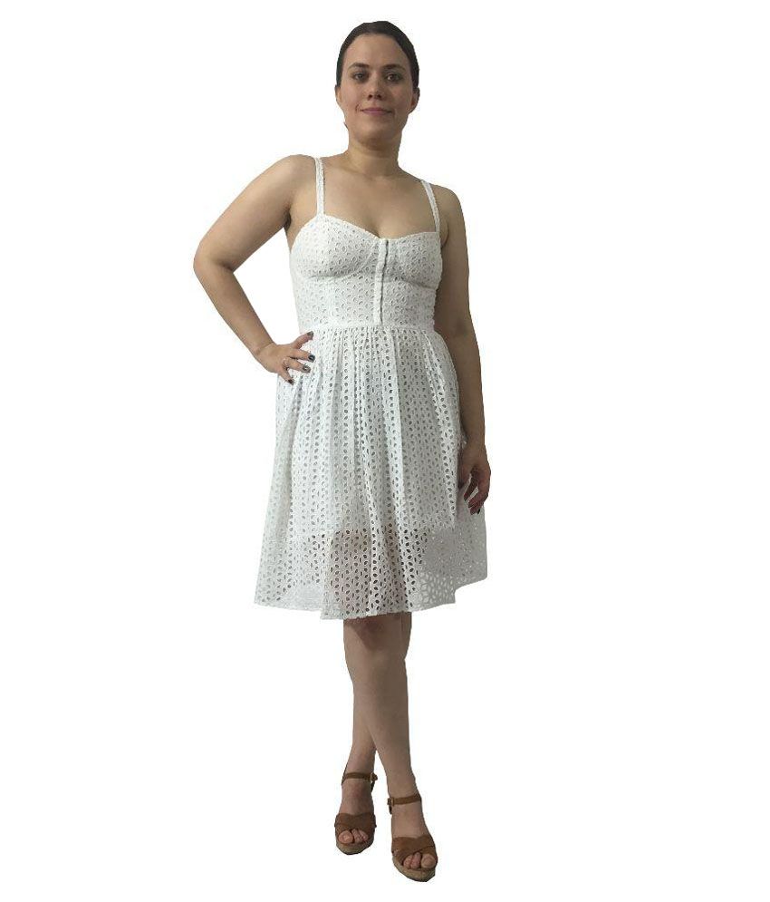 white cotton midi