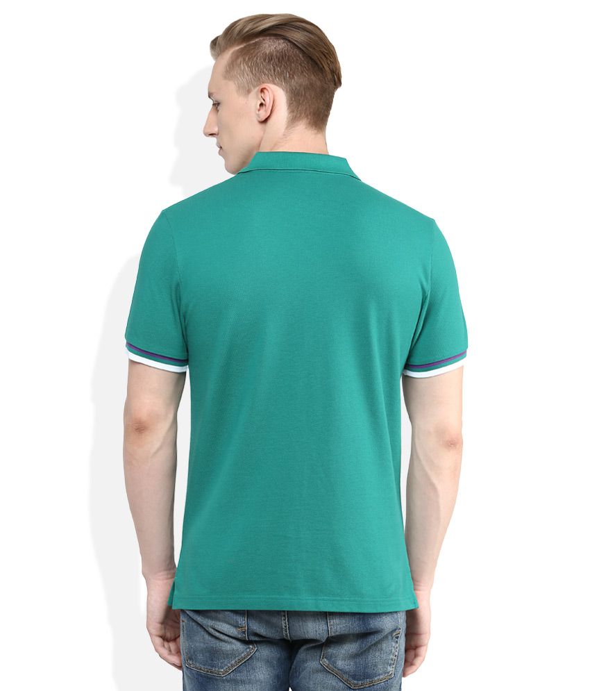 Giordano Green Half Sleeves Solids Polo T-Shirt - Buy Giordano Green ...