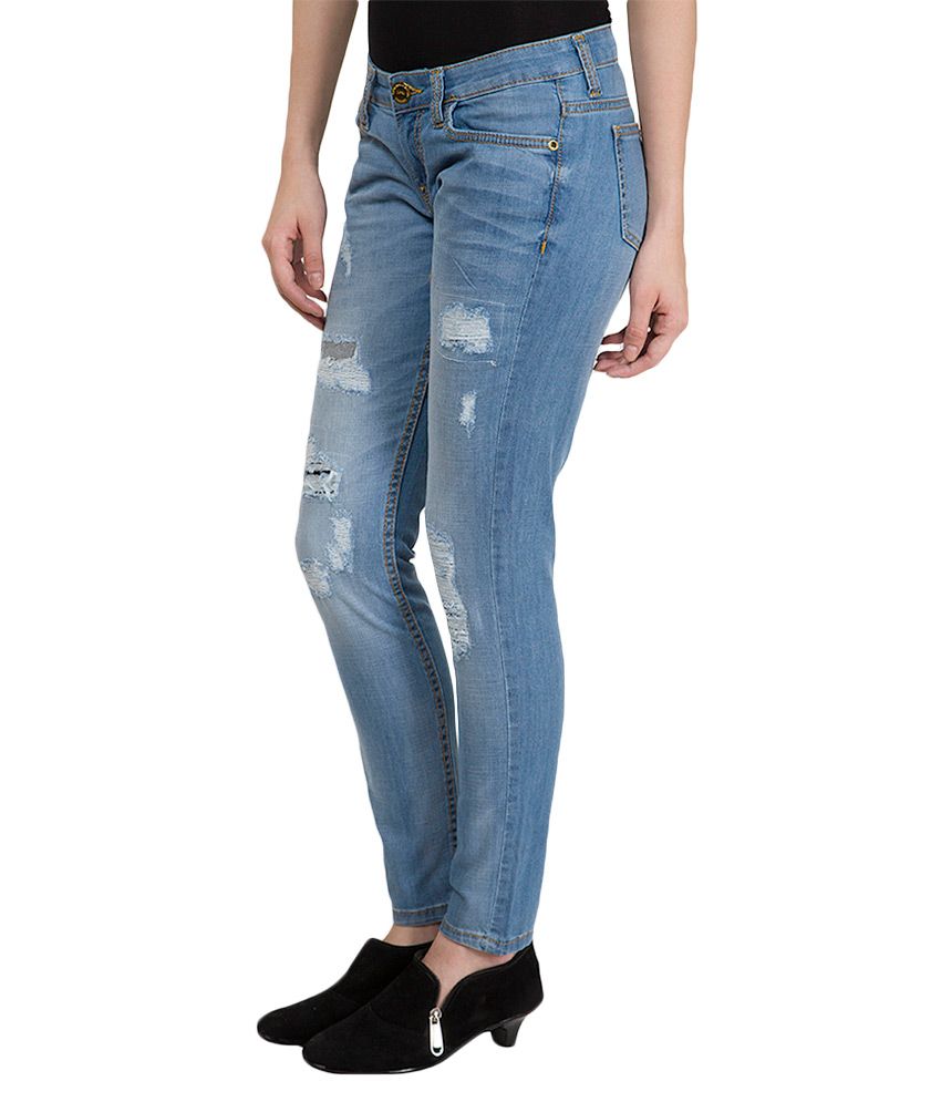 Tokyo Talkies Blue Skinny Fit Jeans - Buy Tokyo Talkies Blue Skinny Fit ...