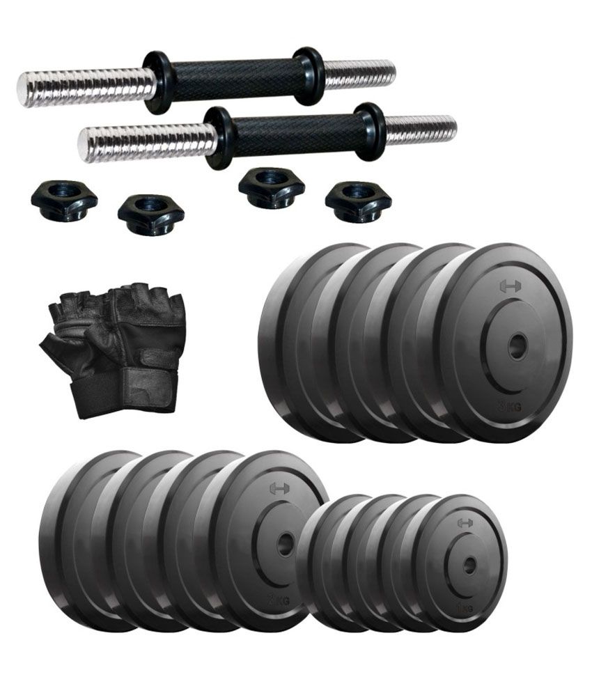 Fitzon Dm-24 Kg Combo Of 6 Dumbbells Kit: Buy Online At Best Price On 