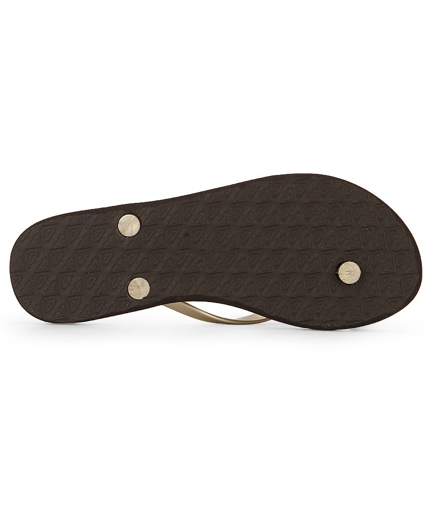 Roxy Gold Flip Flops Price in India- Buy Roxy Gold Flip Flops Online at Snapdeal