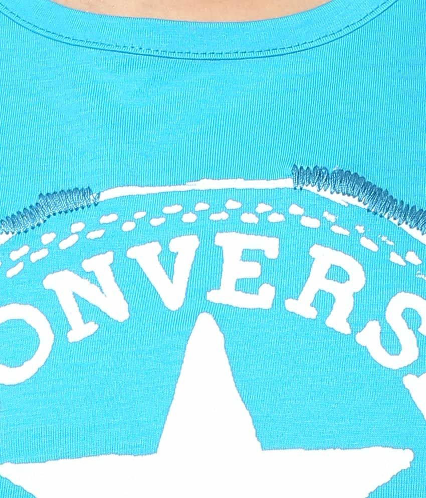 Buy Converse Blue Printed T-Shirt Online at Best Prices in India - Snapdeal