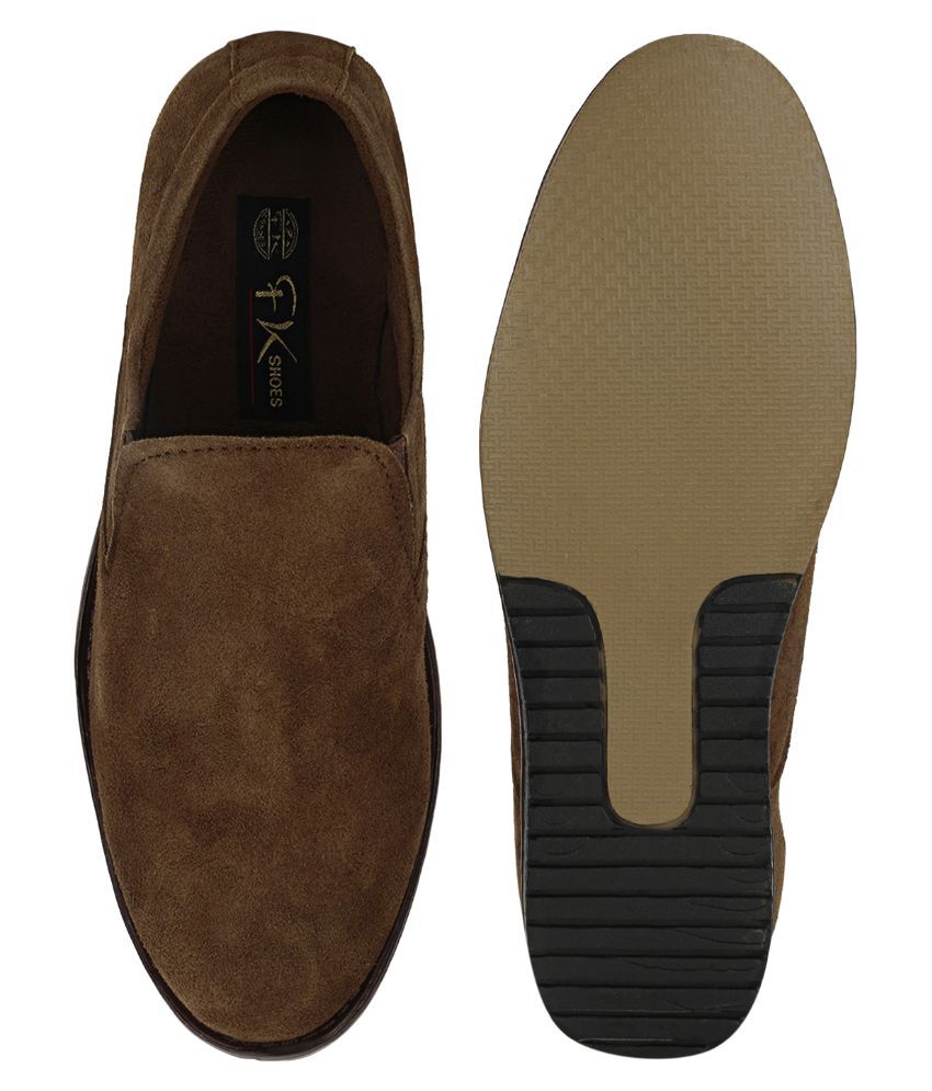 Cozy Brown Slip-on Shoes - Buy Cozy Brown Slip-on Shoes Online at Best ...
