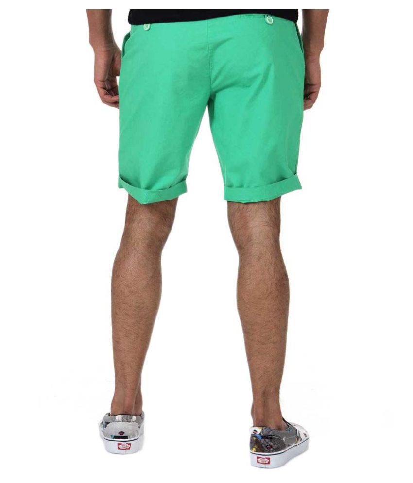 Shapes Green Shorts - Buy Shapes Green Shorts Online at Low Price in ...