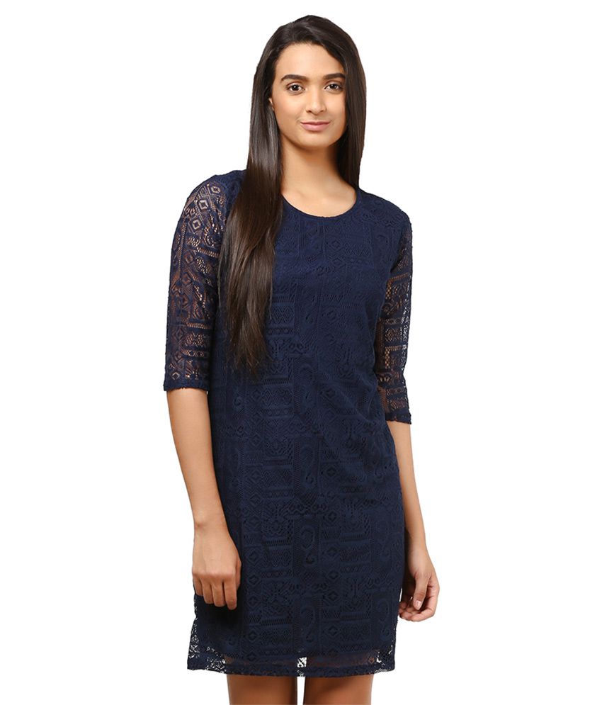 Mayra Blue Net Dresses - Buy Mayra Blue Net Dresses Online at Best ...