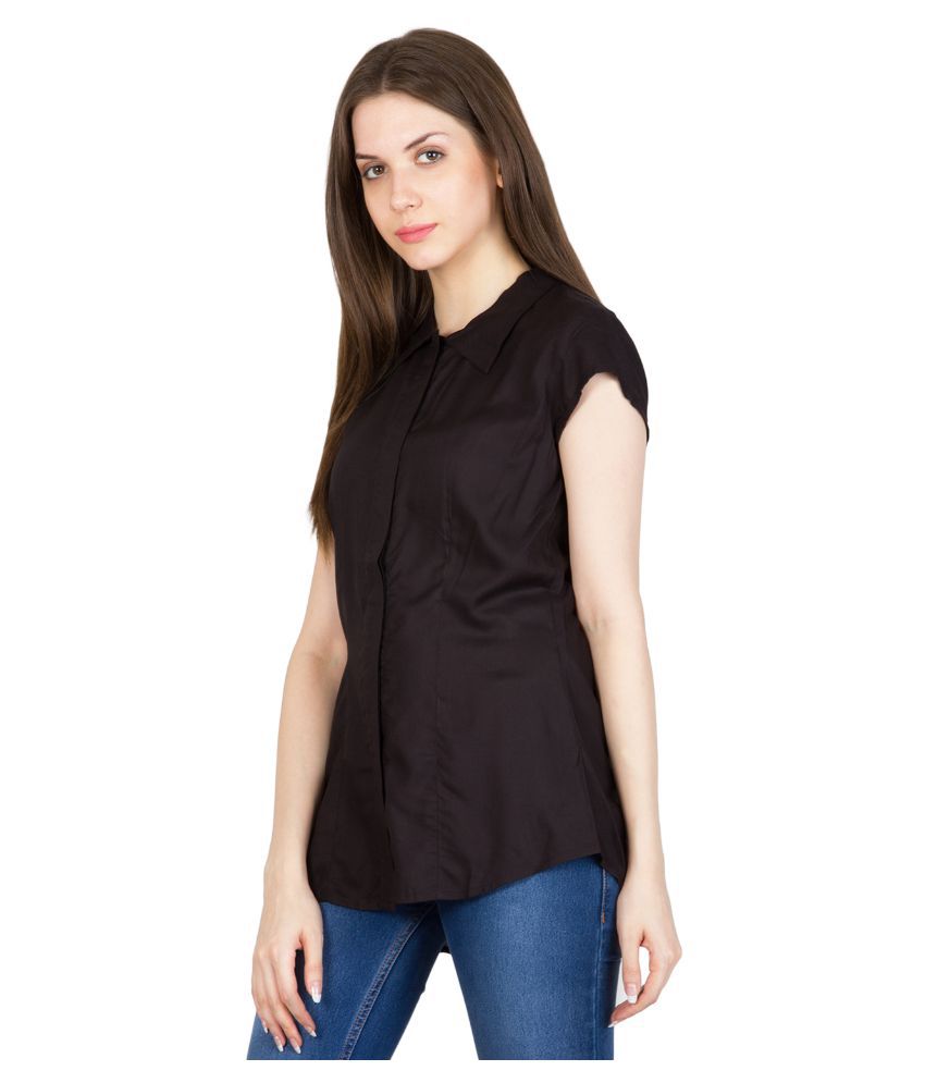 Buy Patrorna Black Viscose Shirts Online at Best Prices in India - Snapdeal