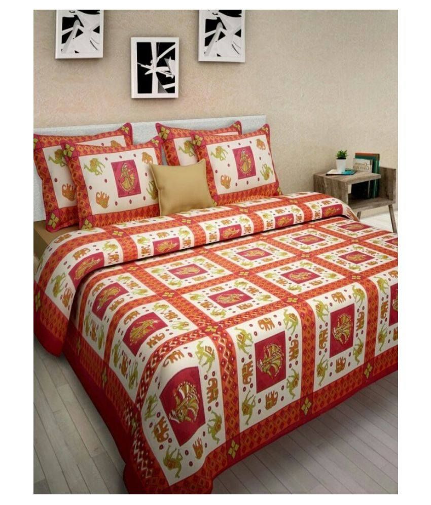 Jaipuri Haat Double Cotton Traditional Bed Sheet Buy Jaipuri Haat