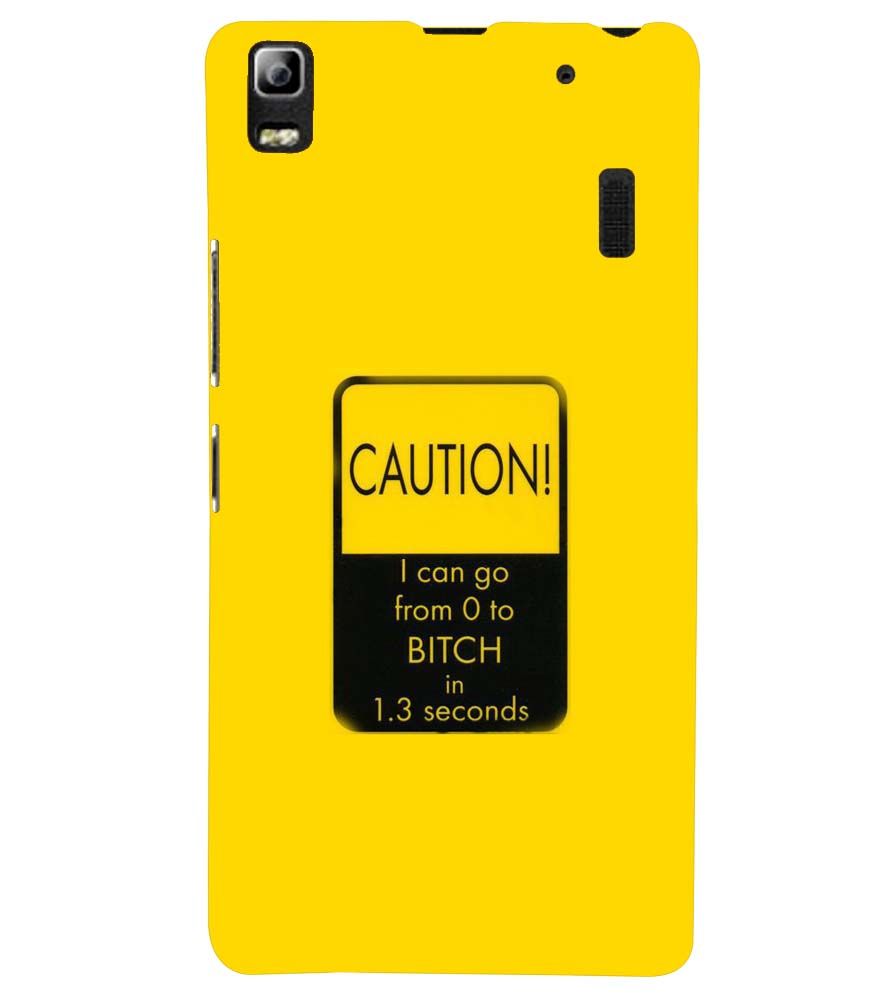 LENOVO K3 NOTE CAUTION QUOTE Designer Back Cover Case by PRINTSWAG