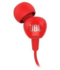 JBL C150SI In Ear Wired With Mic Earphones Red