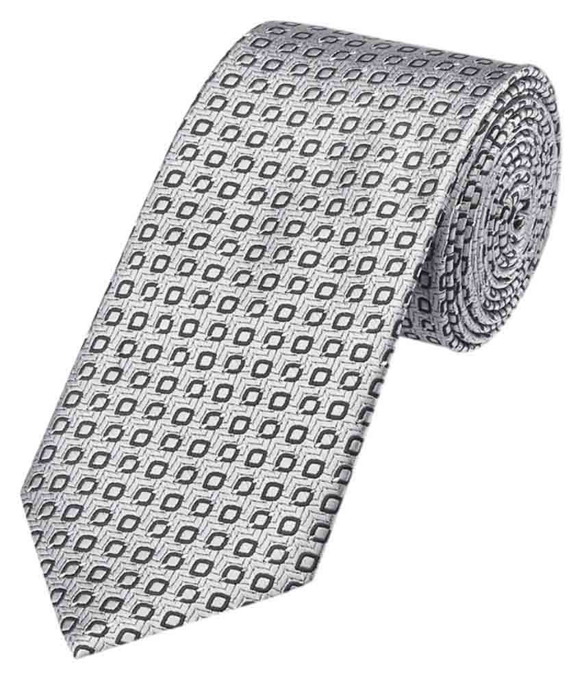 Park Avenue Gray Polyester Broad Tie: Buy Online at Low Price in India ...