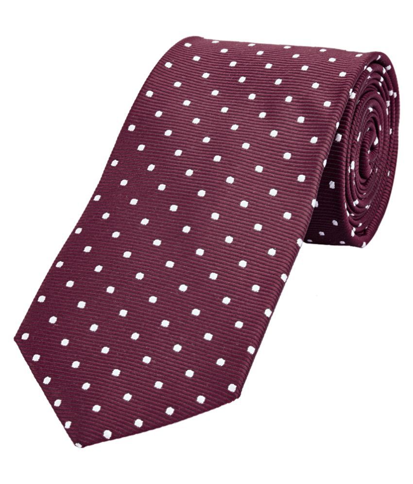Park Avenue Maroon Polyester Broad Tie: Buy Online at Low Price in ...
