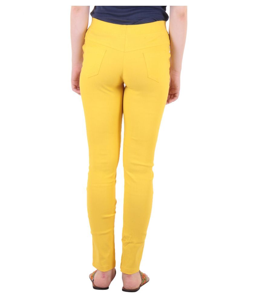 yellow jeggings