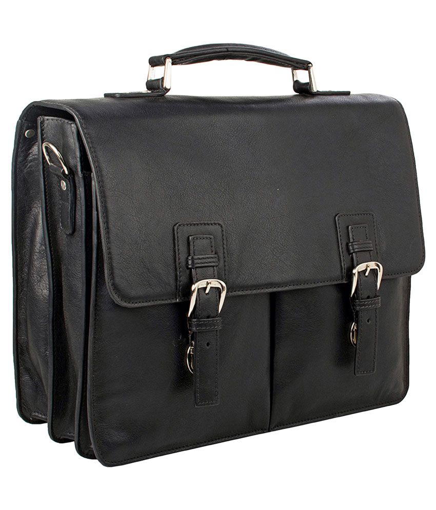 Hidesign Gareth HD 827 Black Leather Briefcase - Buy Hidesign Gareth HD ...