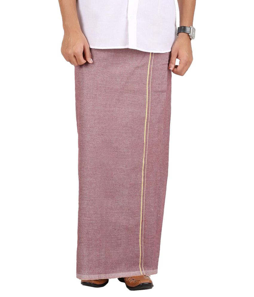 Prakasam Cotton Purple Lungi - Buy Prakasam Cotton Purple Lungi Online ...